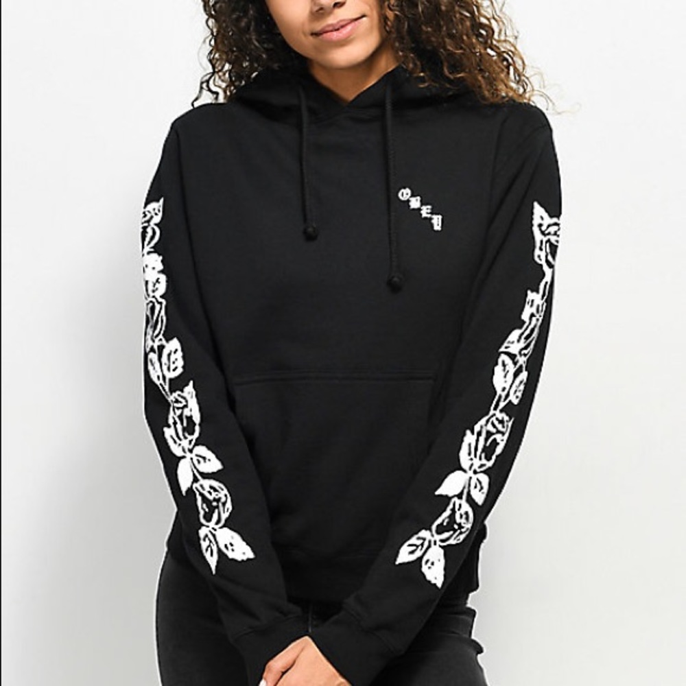 Obey Olde Rose Black Hoodie